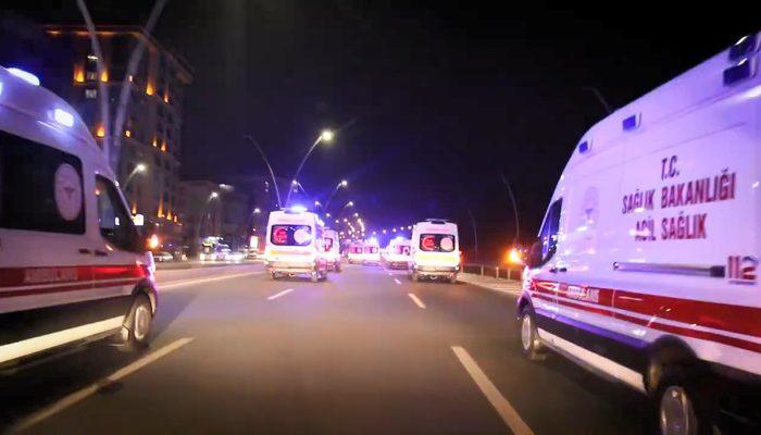 Şanlıurfa’ya siren çalarak giren 38 ambulans şoförüne soruşturma