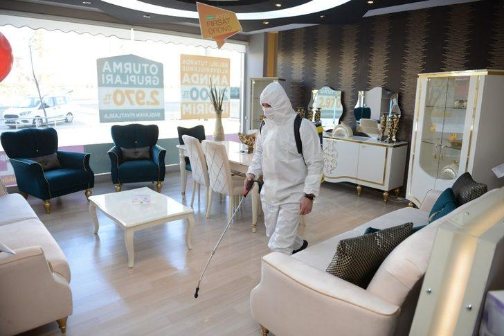 Çorum’da dezenfeksiyon timleri gece gündüz çalışıyor G1