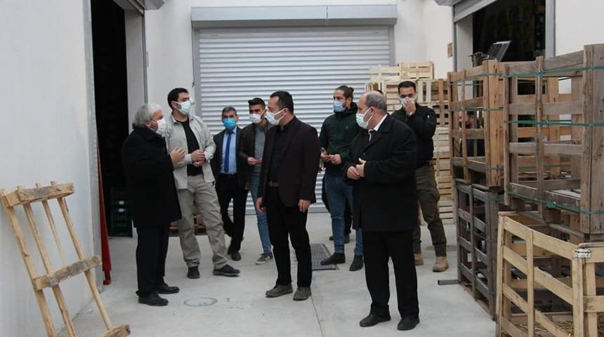 Vali Şent&uuml;rk Osmaneli Belediyesi Toptancı Halini ziyaret etti
