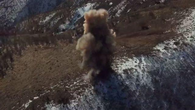 Bingöl’de toprağa gömülü 60 kilogram EYP tespit edilip, imha edildi