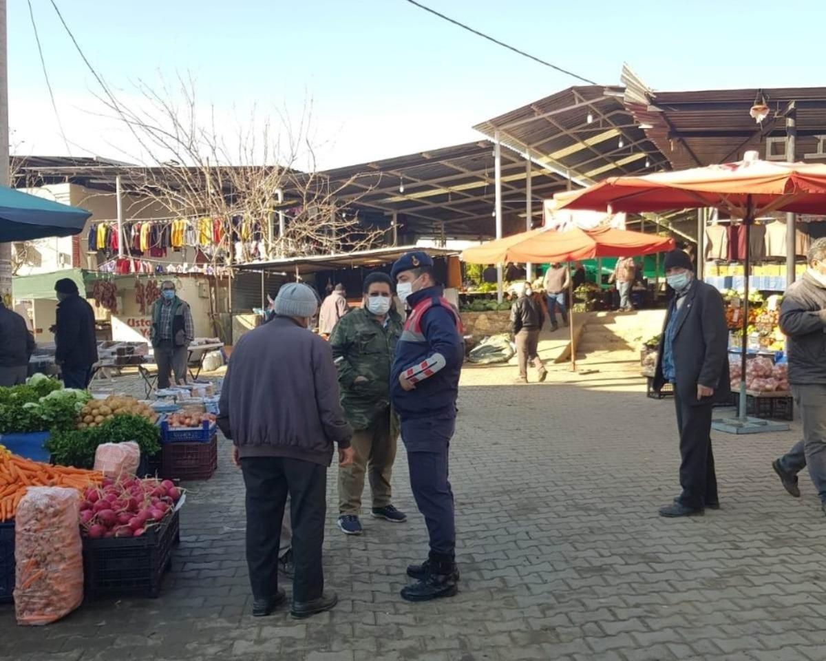 Salihli jandarmadan pazaryerlerine sıkı denetim