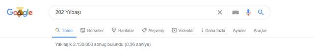 Google 202 Yılbaşı