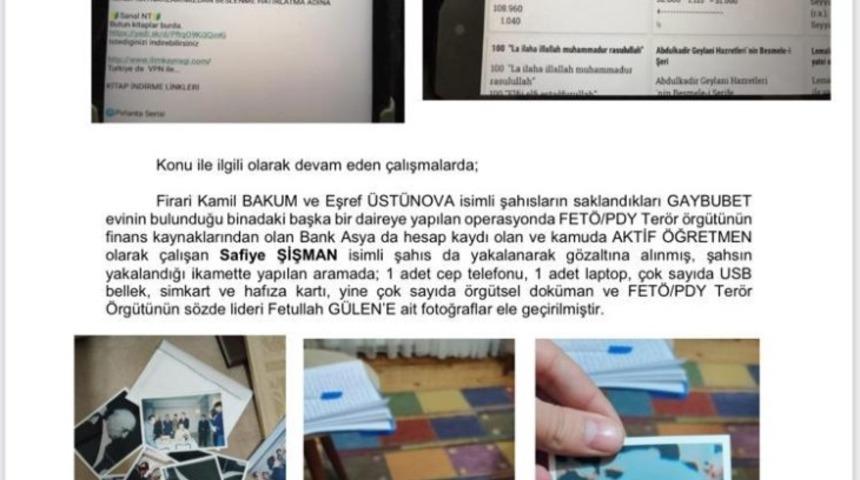 FET&Ouml; &uuml;yeliğinden aranan kadın &ouml;ğretmen h&uuml;cre evinin bulunduğu binada yakalandı