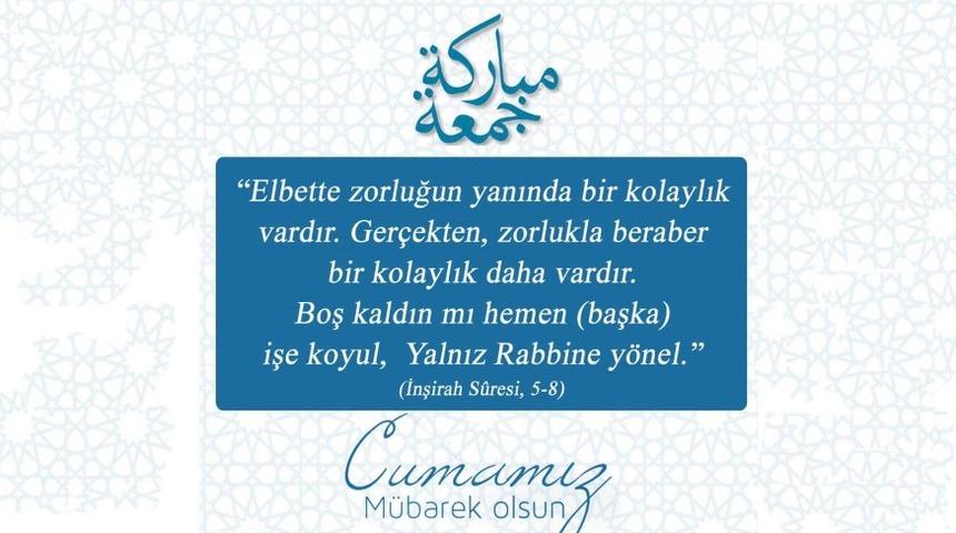 Ayetli, hadisli Cuma mesajları: M&uuml;barek Cuma mesajları (10 Ağustos Cuma)