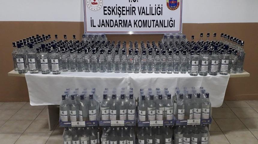 Alpu’da kaçak içki operasyonu : 1 gözaltı