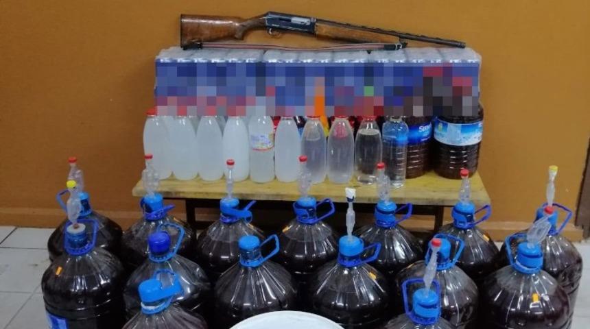 Bolu&rsquo;da 375 litre sahte alkoll&uuml; i&ccedil;ki ele ge&ccedil;irildi