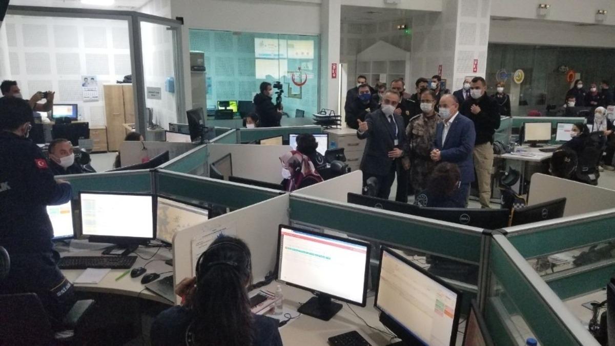 Vali Karadeniz&rsquo;den 112 Acil &Ccedil;ağrı Merkezine ziyaret