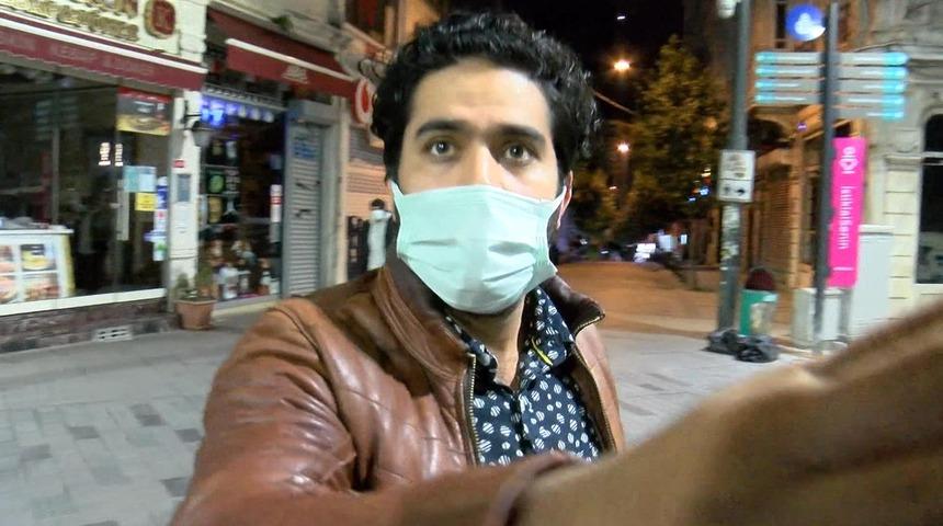 İstiklal Caddesi'ne giremeyen turistten basın mensubuna tepki