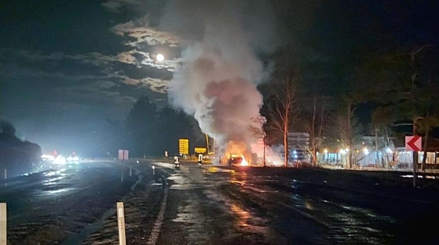 Ara&ccedil; alev alev yandı