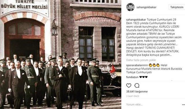 şahan gökbakar instagram atatürk