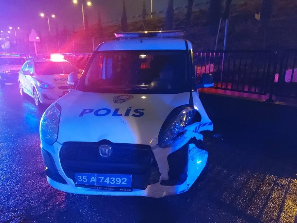 İzmir&rsquo;de alkoll&uuml; s&uuml;r&uuml;c&uuml;, polis memurunu yaraladı