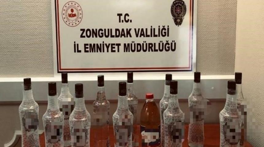 Zonguldak&rsquo;ta sahte i&ccedil;ki ele ge&ccedil;irildi