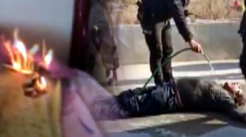 Yer: Mersin! Önce çocuklarının evini ardından kendisini yaktı