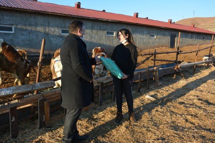 12 yaşındaki kız, biriktirdiği harçlıklarla 3 buzağı alıp çiftçiliğe atıldı G3