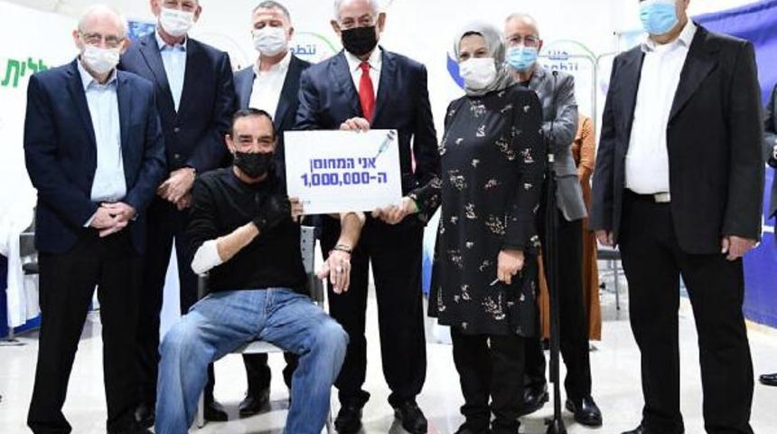 İsrail'de 1 milyon kişiye aşı yapıldı