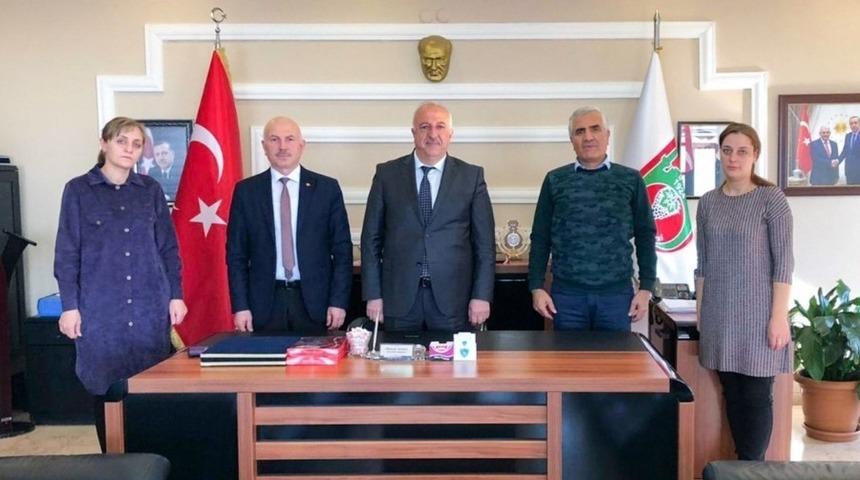 DAT&Uuml;B heyetinden Sazlı&rsquo;ya ziyaret