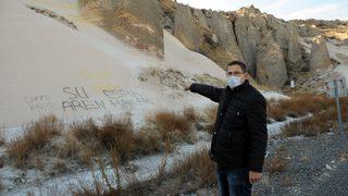 Peribacalarındaki sprey boyalı yazılara tepki