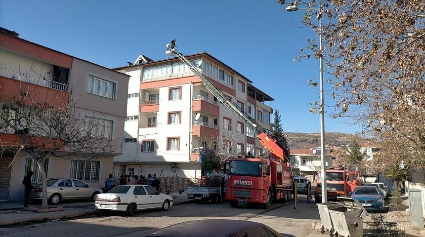 Havalandırma boşluğunda çıkan yangın korkuttu