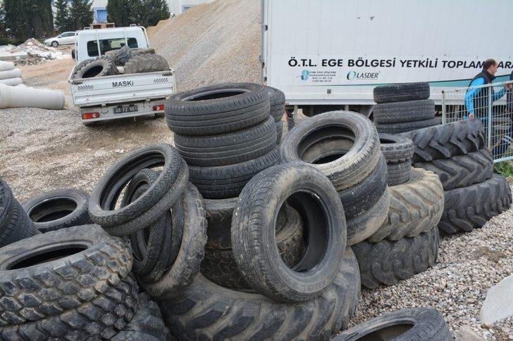 Ömrünü tamamlayan lastikler geri dönüşümle ekonomiye kazandırıldı G3