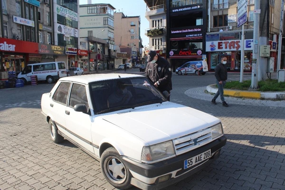 Sokağa &ccedil;ıkma kısıtlamasında denetimler devam ediyor
