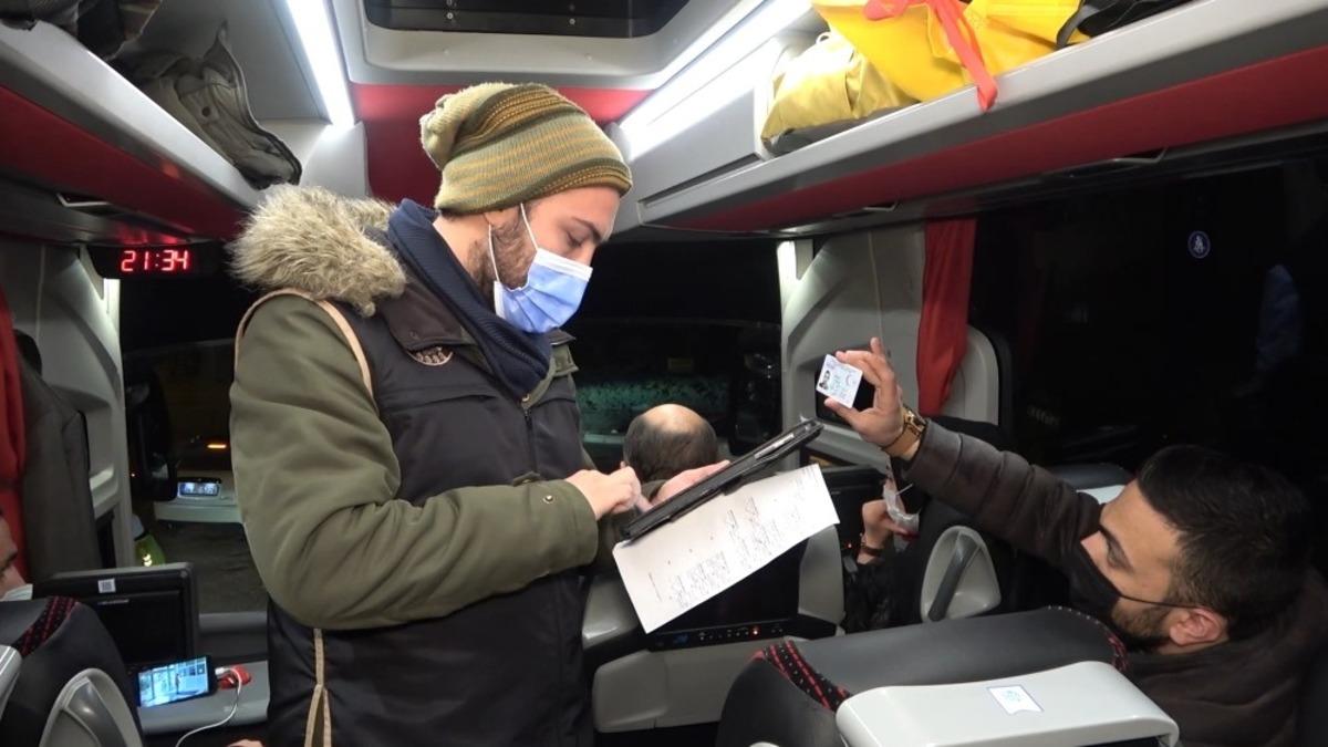 Otob&uuml;slerde HES kodu ve maske denetimi