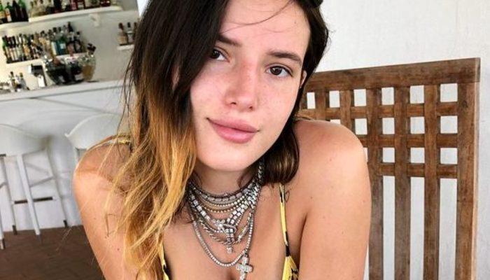 Bella Thorne 'yok artık' dedirtti! Bikini altı küçük gelince...