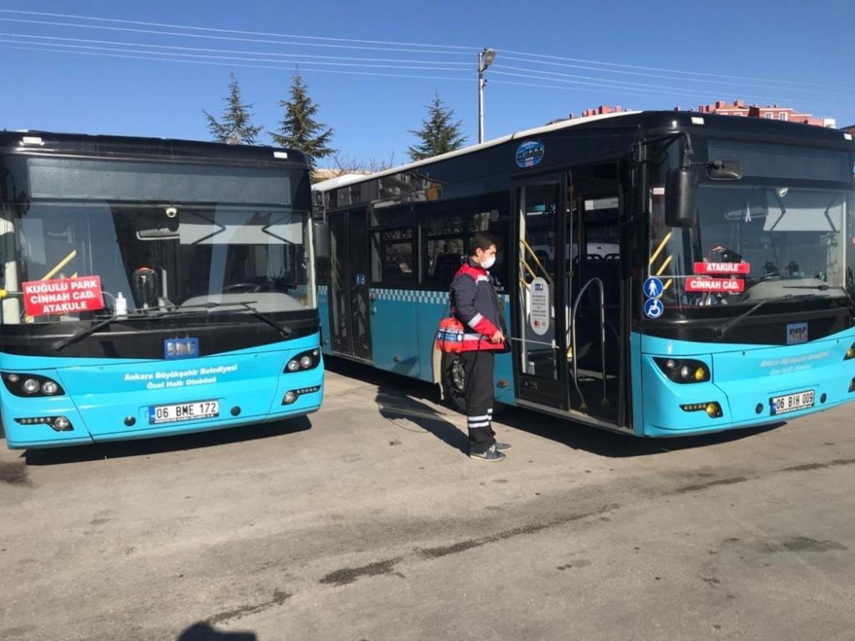 Pursaklar&rsquo;da yeni yılın ilk mesaisi sağlıklı ve hijyenik ulaşım