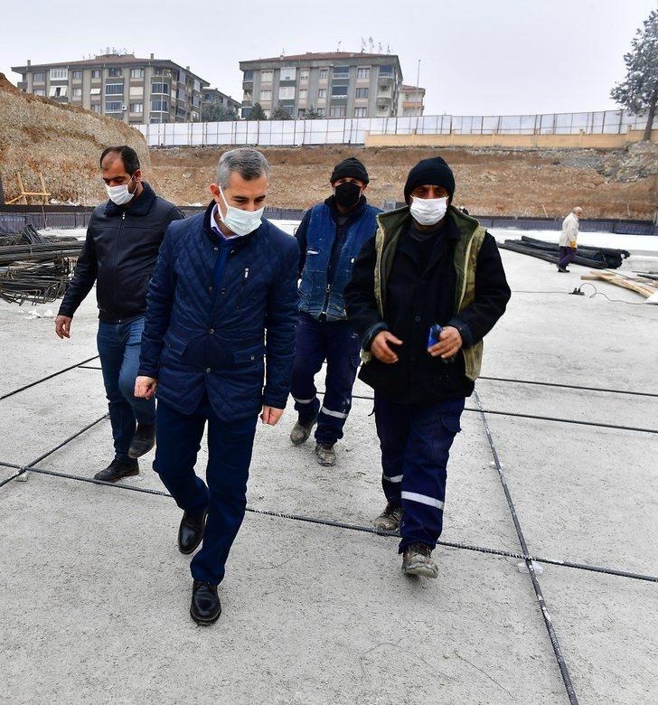 Yeşilyurt’ta yeni belediye hizmet binası inşaat çalışmaları G4