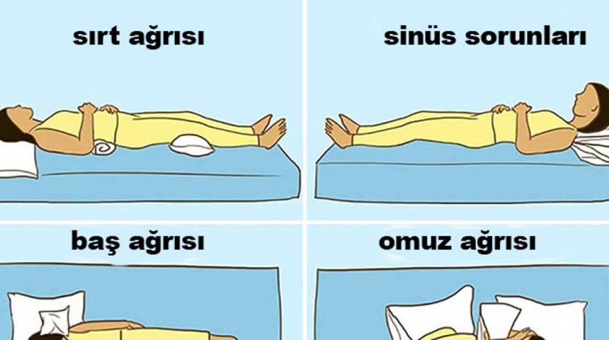 Bu ağrıları yaşıyorsanız uyku pozisyonlarınıza dikkat etmeniz gerekiyor!