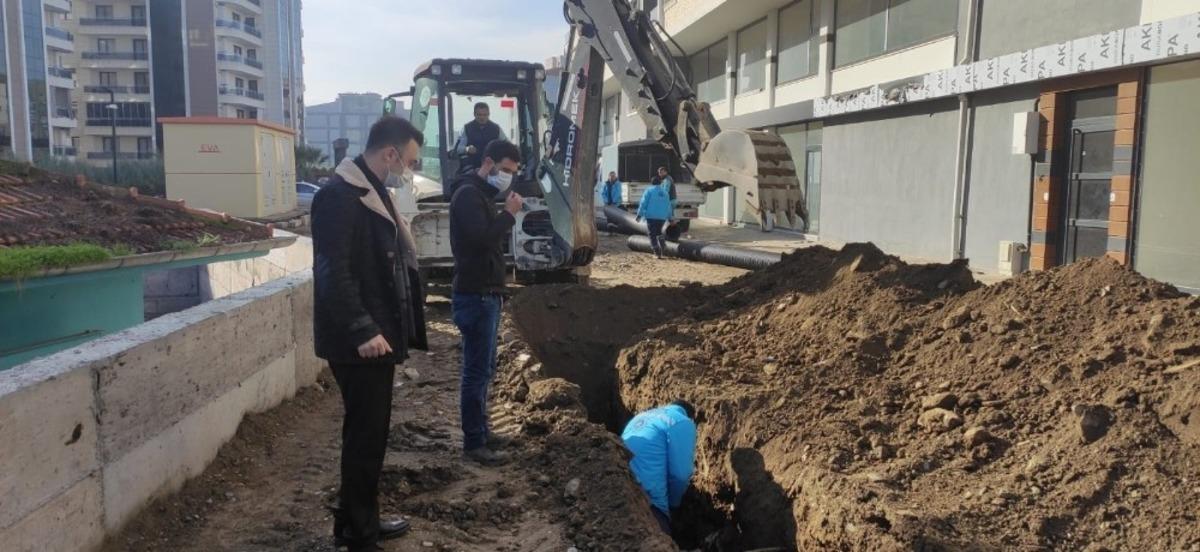 Mahallelerde taşkın sorunu &ccedil;&ouml;z&uuml;l&uuml;yor