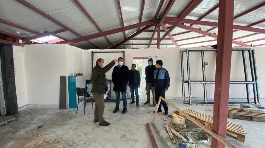 H&uuml;y&uuml;k Gen&ccedil;lik Merkezi inşaat alanında inceleme yapıldı