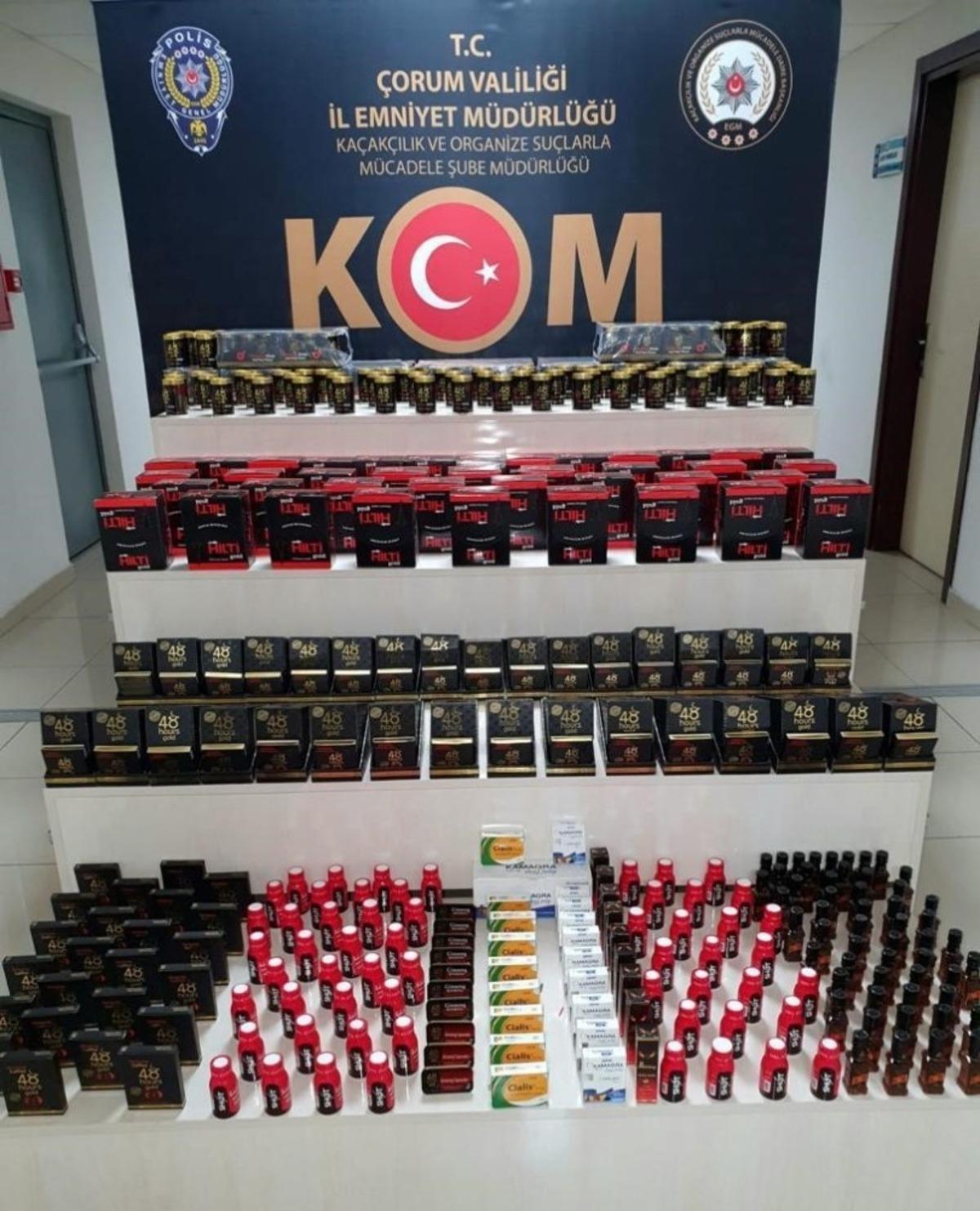 &Ccedil;orum&rsquo;da cinsel i&ccedil;erikli &uuml;r&uuml;n operasyonu