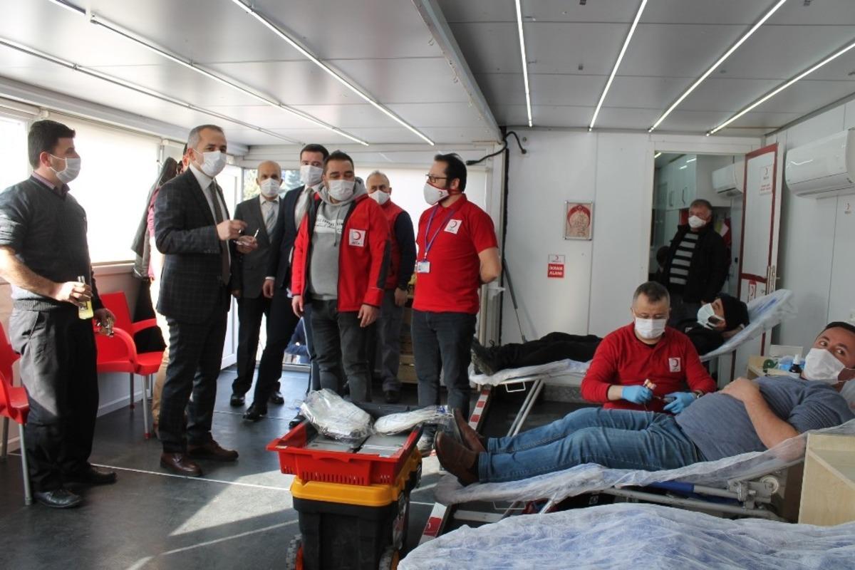 Tosya&rsquo;da din g&ouml;revlilerinden kan bağışı kampanyasına destek