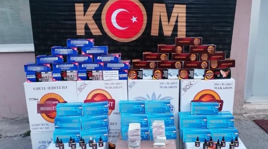 Kocaeli&rsquo;de 152 bin 120 adet ka&ccedil;ak makaron ele ge&ccedil;irildi