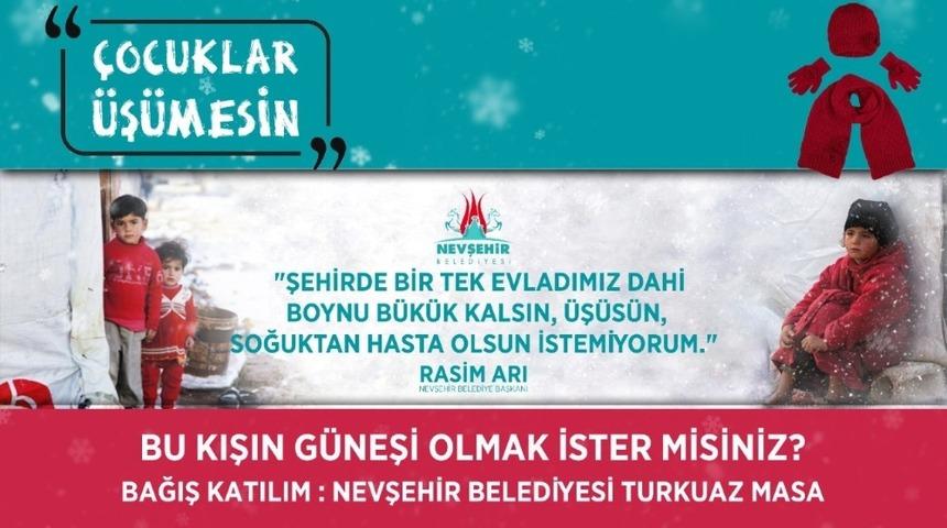 &lsquo;&Ccedil;ocuklar &Uuml;ş&uuml;mesin&rsquo; diyen başkan Arı&rsquo;dan Nevşehirlilere &ccedil;ağrı