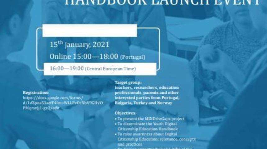 &ldquo;Gen&ccedil;lik Dijital Vatandaşlık Eğitimi El Kitabı&rdquo;nın tanıtımı yapılacak