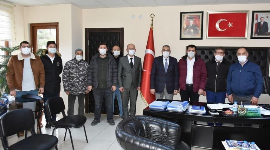 Başkan Bozkurt&rsquo;a MHP İn&ouml;n&uuml; teşkilatı &uuml;yelerini konuk etti