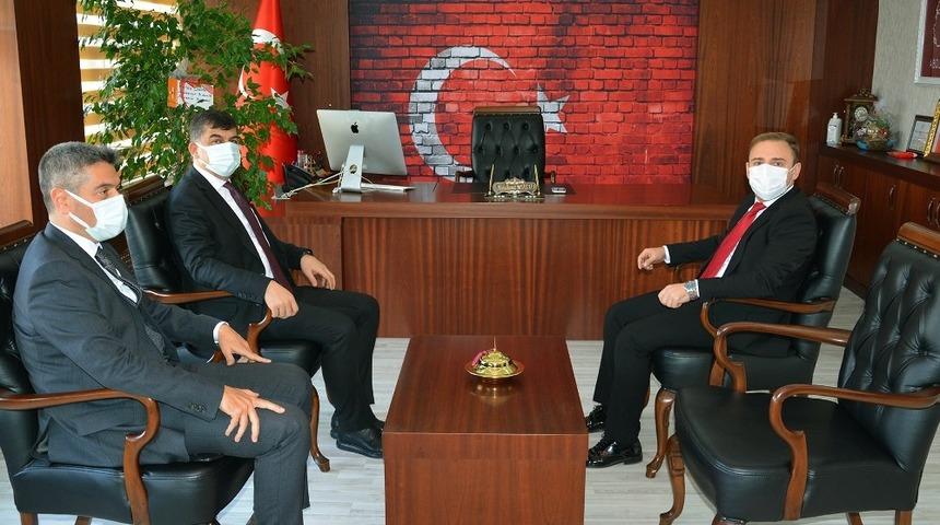 Başkan Fadıloğlun&rsquo;dan Kaymakam Mutlu&rsquo;ya Ziyaret