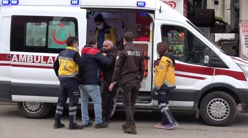 Alkoll&uuml; şahıs polislere zor anlar yaşattı