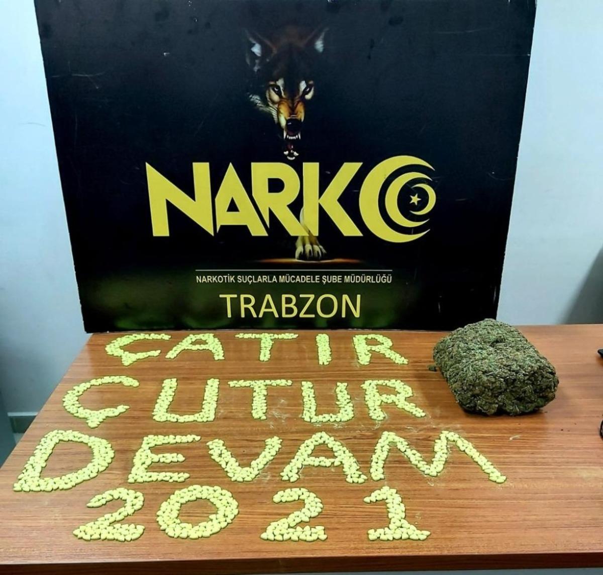 Trabzon&rsquo;da 2021 yılında da uyuşturucu ile m&uuml;cadele &ldquo;&ccedil;atır &ccedil;utur devam&rdquo; ediyor