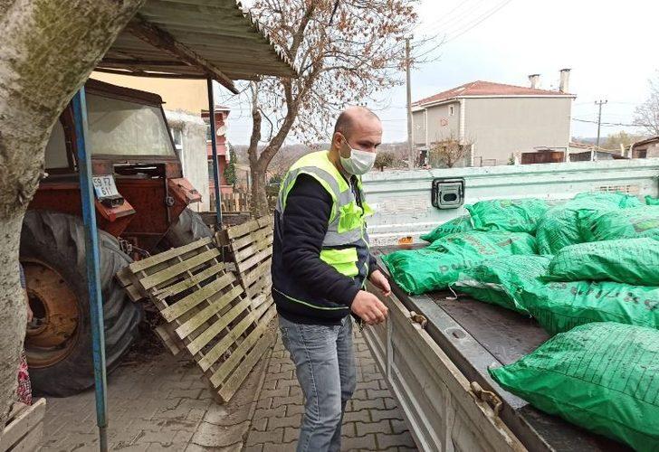 Ergene’de ihtiyaç sahiplerine kömür yardımı G1