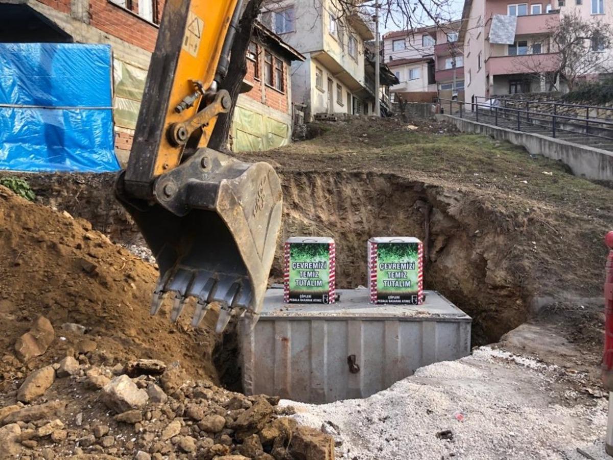 Kastamonu&rsquo;da 69 yeraltı &ccedil;&ouml;p konteyneri kuruldu