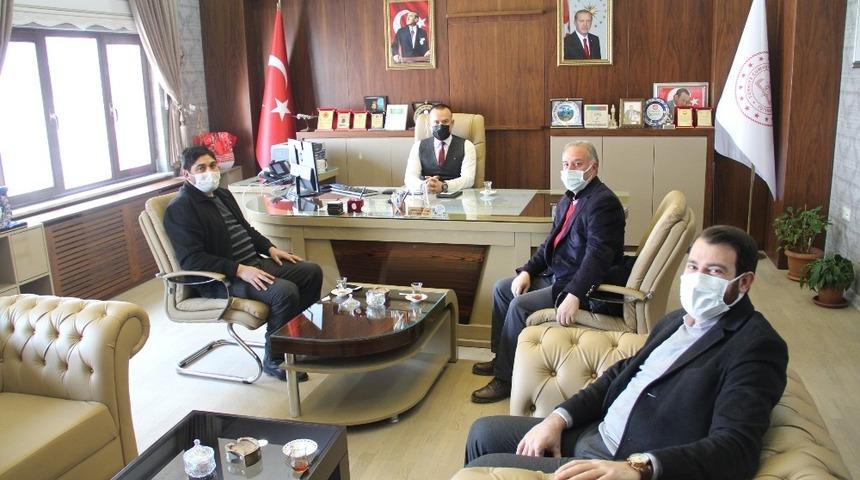 STK başkanlarından Milli Eğitim Müdürü Tekin’e ziyaret