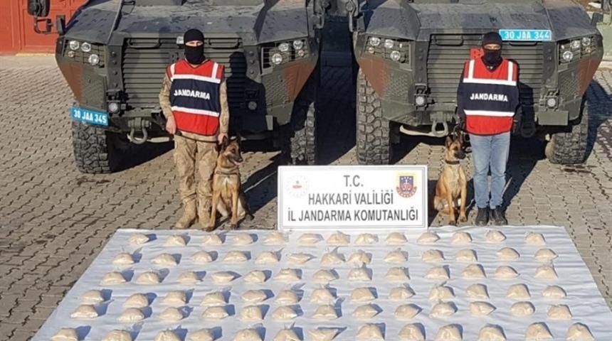 Hakkari&rsquo;de 48 kilo eroin ele ge&ccedil;irildi
