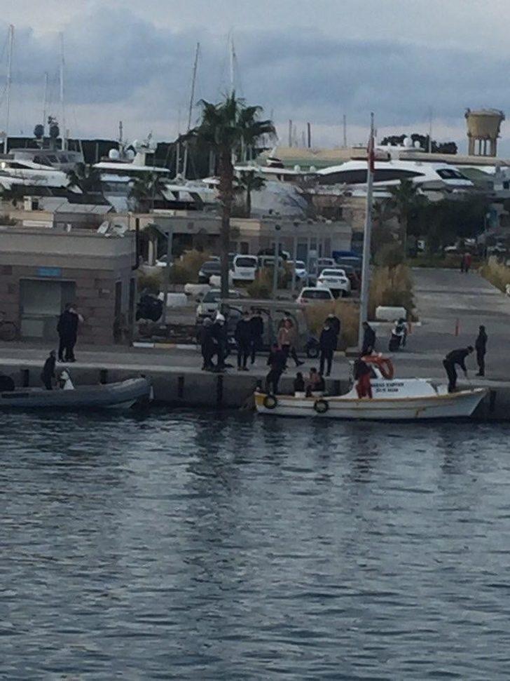 Didim’de deniz patlıcanı toplayan dalgıç vurgun yedi G3