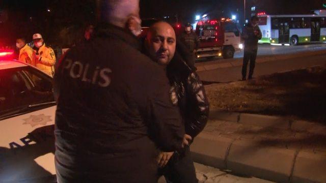 Kısıtlamayı delip kaza yaptı, kendisini görüntüleyen muhabire saldırdı 1