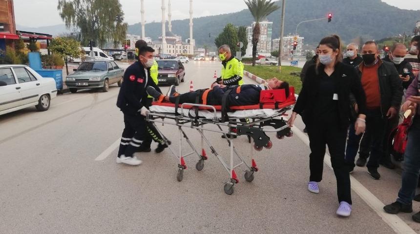 Kumluca&rsquo;da trafik kazası: 1 yaralı