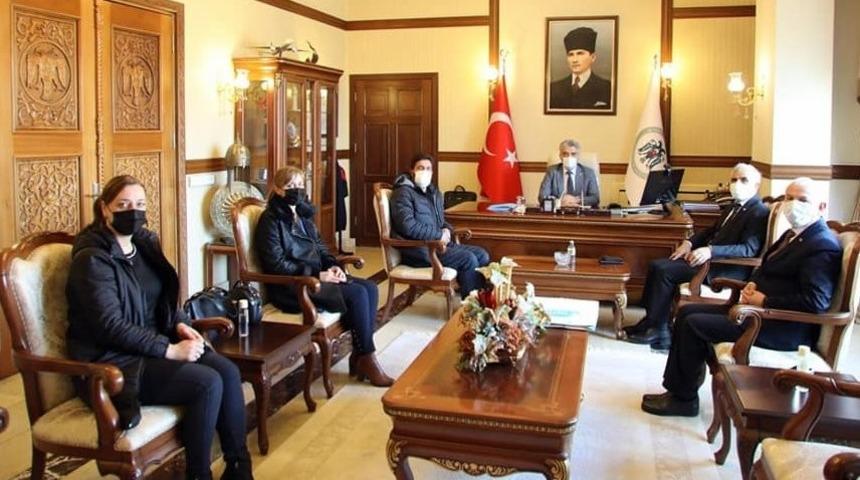 DAT&Uuml;B heyetinden Vali Makas&rsquo;a ziyaret