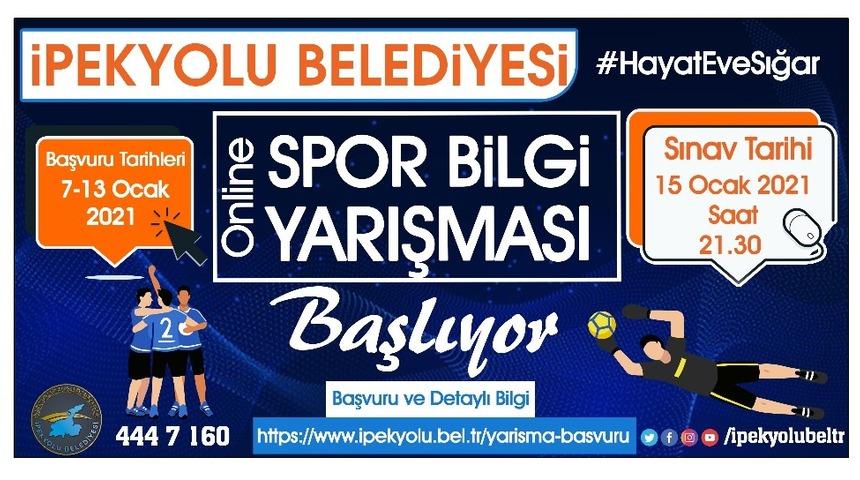 İpekyolu Belediyesinden online spor bilgi yarışması