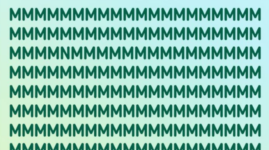 Bu resimdeki farklı harfi 20 saniyeden kısa sürede bulabilir misiniz?